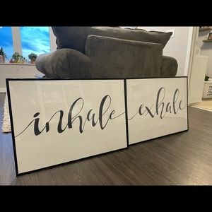 Wall decor “Inhale, Exhale”